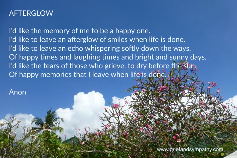 Afterglow poem