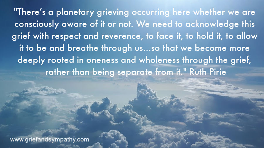 Planetary grieving quote by Ruth Pirie