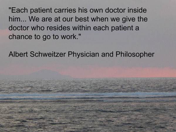 Sunrise with Albert Schweitzer Quote