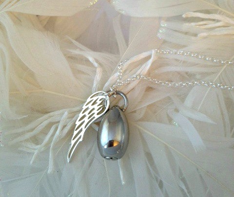 angel cremation necklace