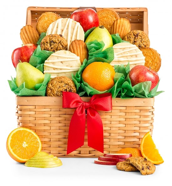 Fruit and Cookies Sympathy Basket