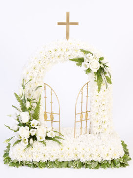 Gates of Heaven Flower Arrangement White