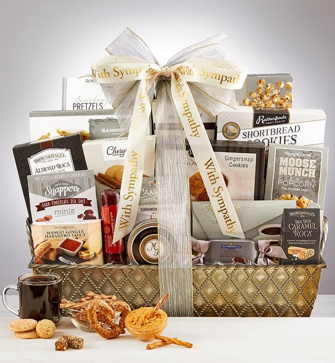 Sympathy Basket for a Man Snacks