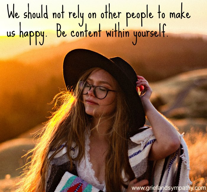 Don't rely on others to make us happy.  Original photo by Emil Jarfelt on Unsplash