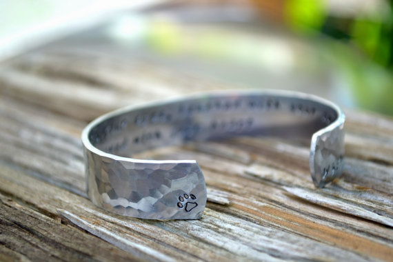 Pet Loss Bracelet with Paw Print