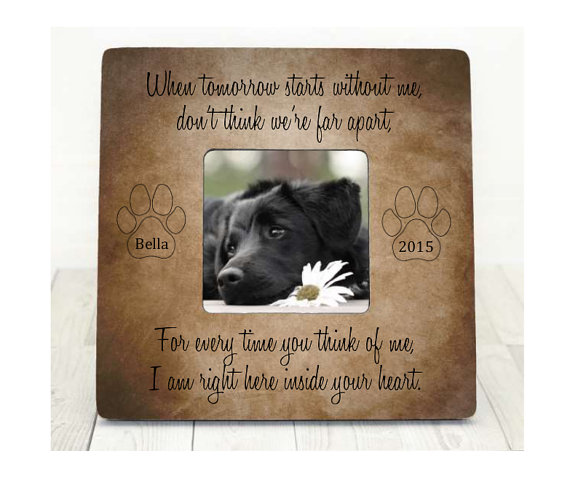 Personalised Pet Loss Photo Frame