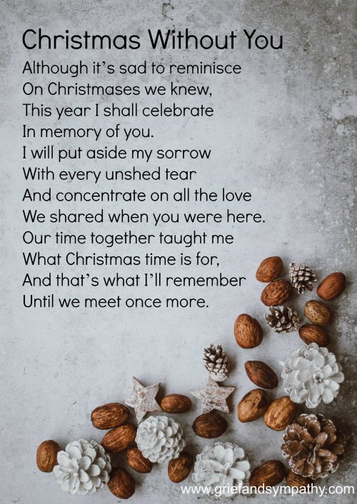 Merry Christmas to everyone who has lost someone near and dear to them