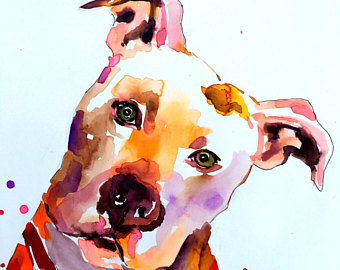 Custom Dog Memorial Portrait