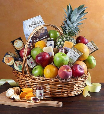 Deluxe Sympathy Fruit Basket Gift
