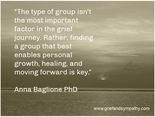 quote about grief support groups