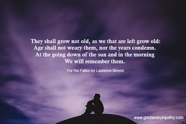 They shall not grow old poem