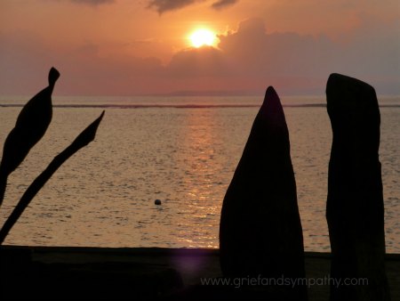 Sunrise over the sea in Bali