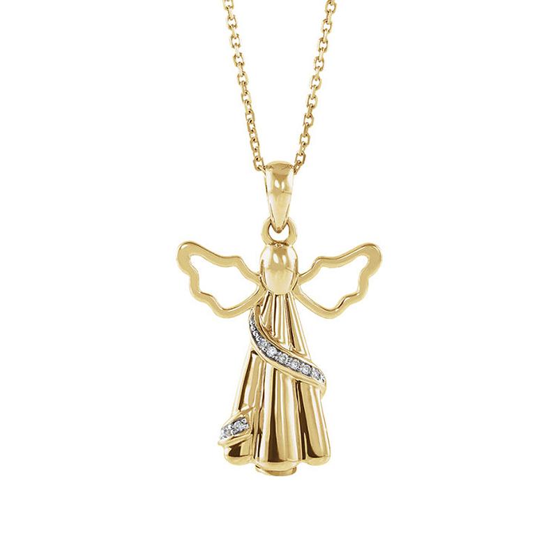 Gold Angel Ash Holder with Diamonds.