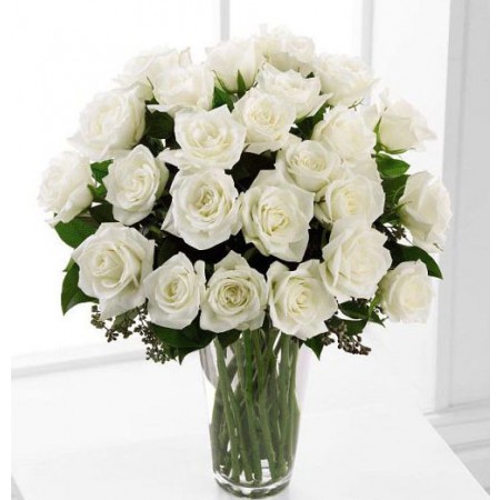 White Roses Sympathy Flowers