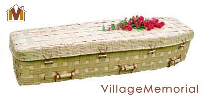 Green Coffin - Natural Bamboo Lattice