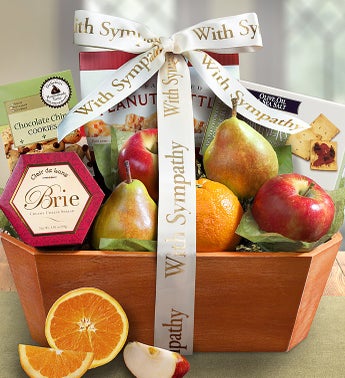 With Sympathy Fruit Basket