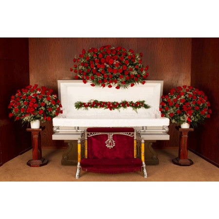 Roses Funeral Flower Package in Red