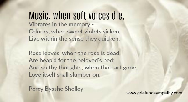 Poem - Music when soft voices die - by Percy Bysshe Shelley