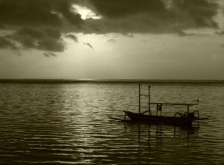 Dark seascape to reflect approaching death