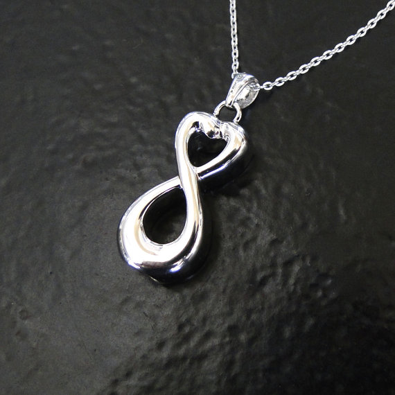 Infinity Charm Remembrance Jewelry for Ashes