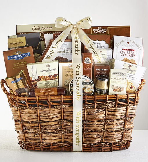 Sympathy Basket - You're in our Thoughts - Baked Goods and Treats