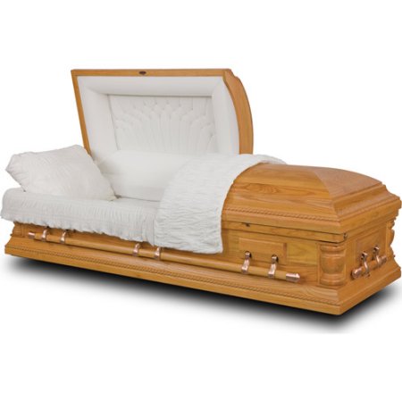 Natural Oak Casket