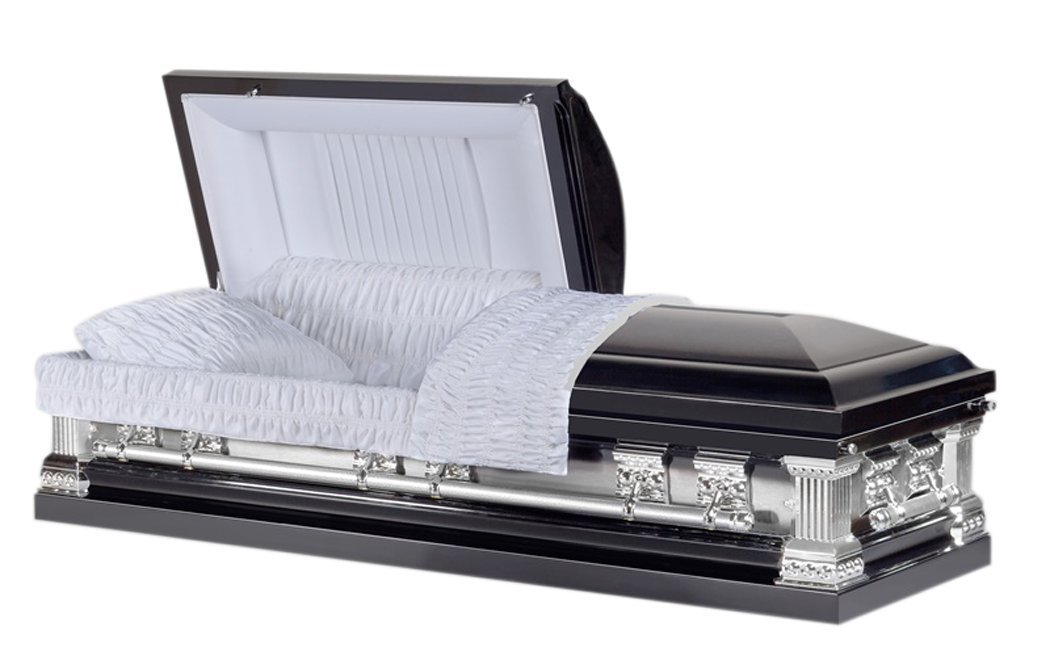 Black Funeral Casket