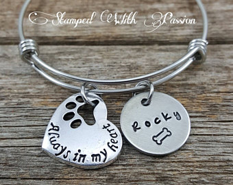 Dog Memorial Charm Bracelet