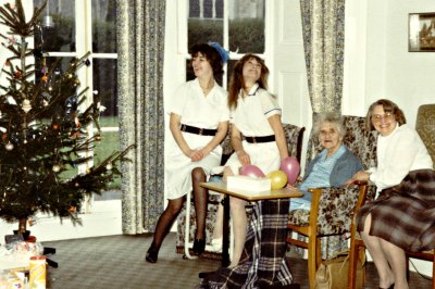 Elizabeth Postle, Matron of Marshlands Nursing Home - Right.  At Christmas