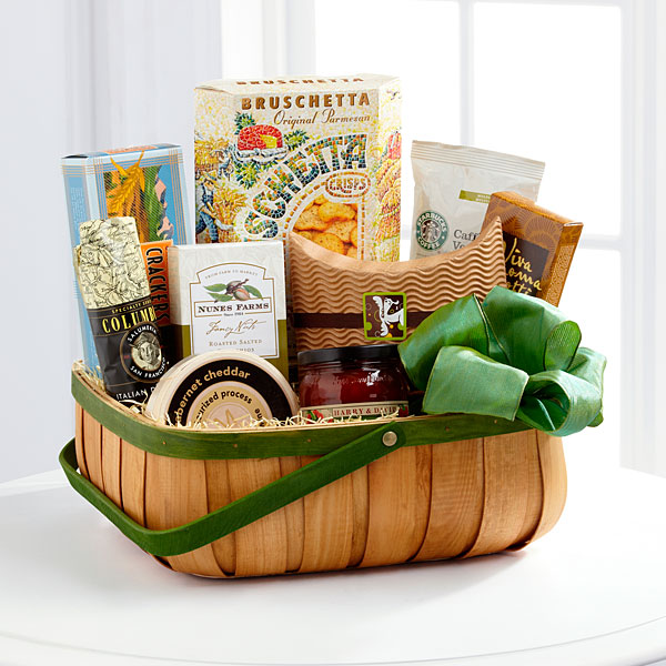 Gourmet Sympathy Basket from Flowers Fast