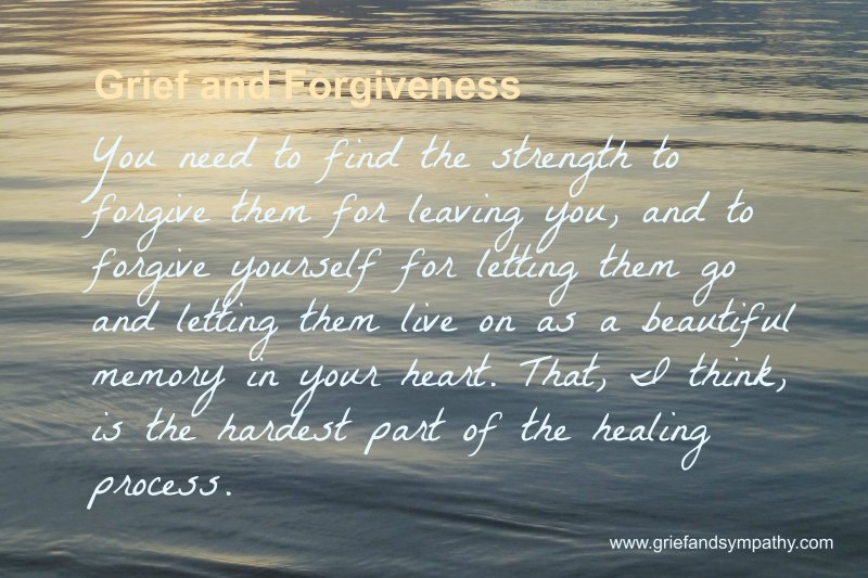Grief and Forgiveness Quote