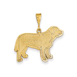 Gold dog memorial necklace - various breeds