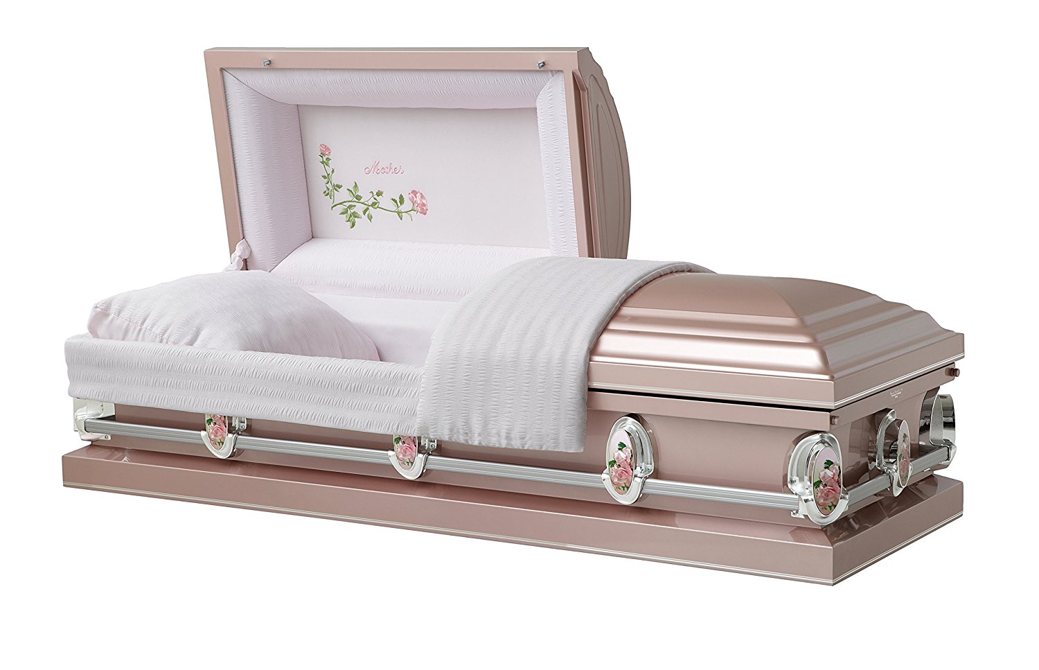 Metal funeral casket