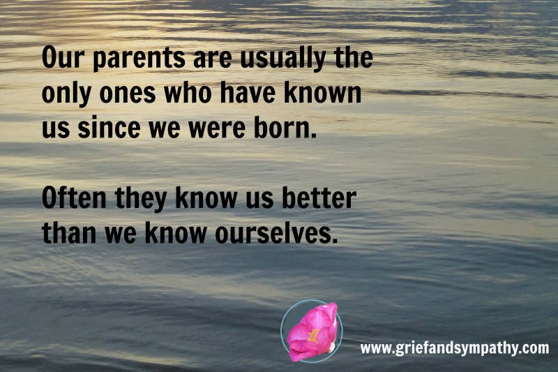 Our parents know us better than we know ourselves. Meme with seascape.