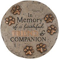 pet memorial garden stone with quote