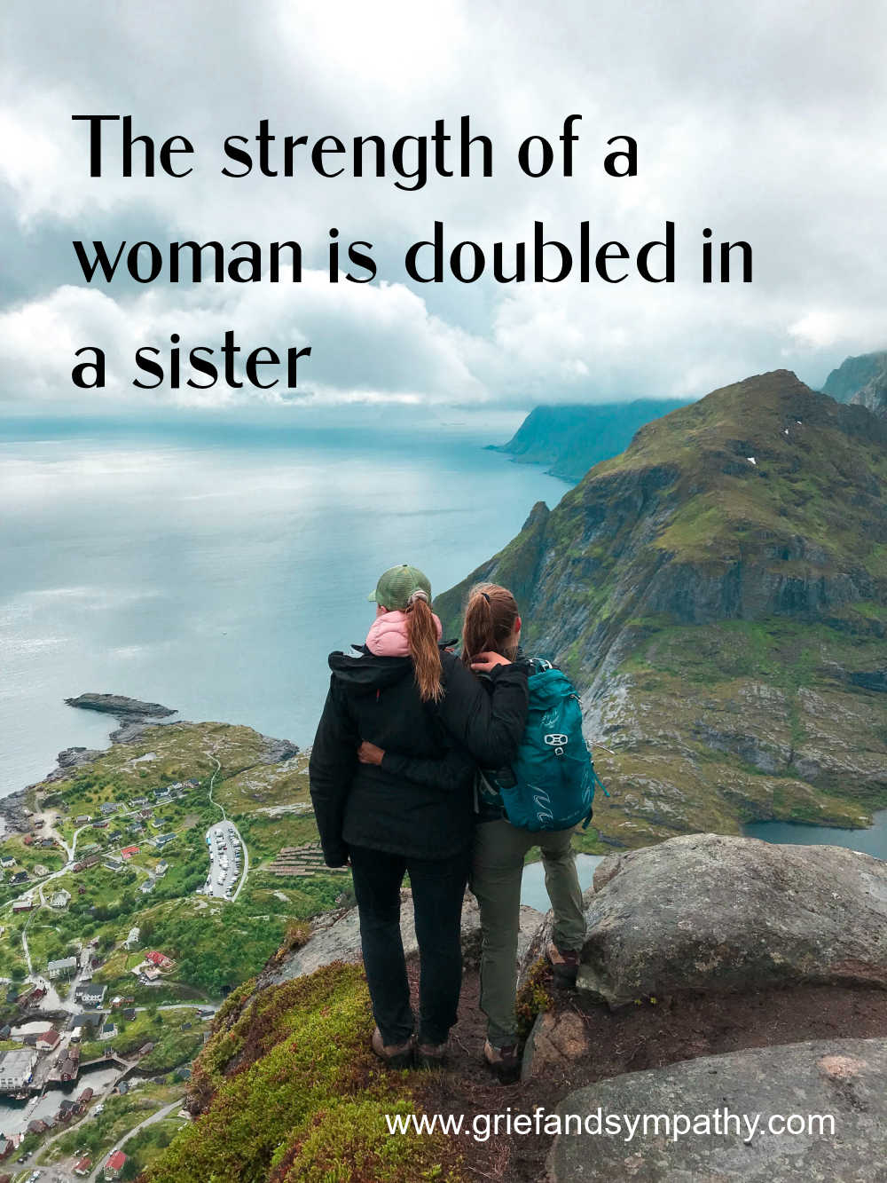 The strength of a woman is doubled in a sister - quote about a sister