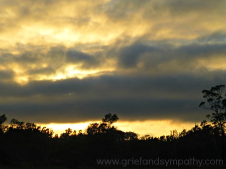 Dark Angry Sky reflecting the anger stage of grief