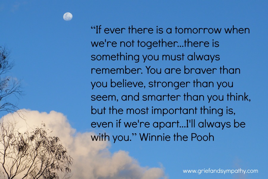 Winnie the Pooh Quote - I'll always be with you.